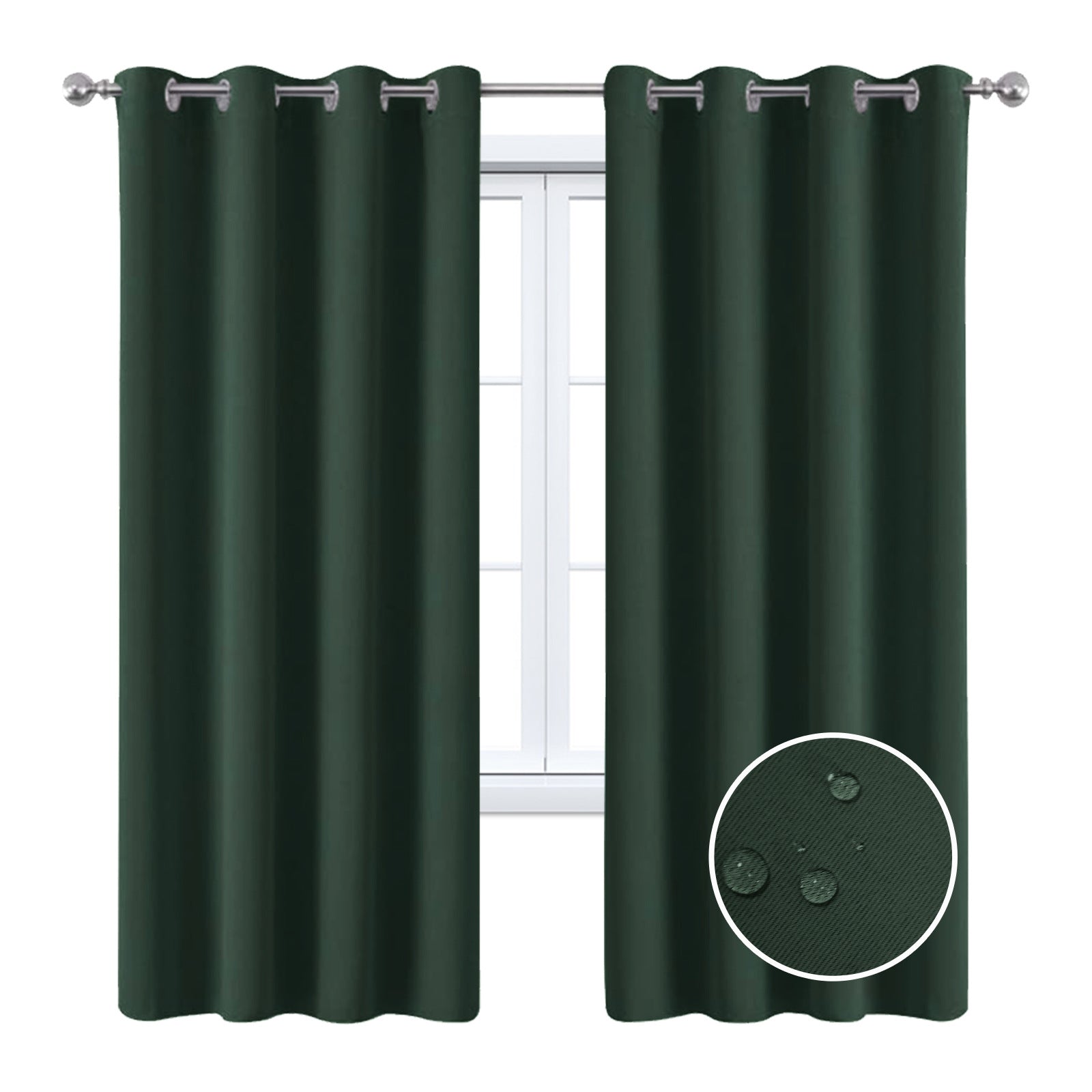 YL-36810 factory wholesale cross-border full blackout cloth solid color balcony sun protection heat insulation outdoor waterproof curtain