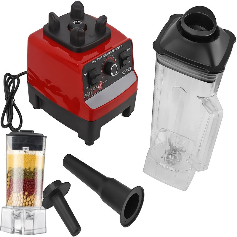 TEMU Multi Functional Mixer, 1500w , 68 Ounce Dual Container, Stainless Steel Blade+compaction Rod, , Smoothie, Juice, Milkshake, Food, Quick