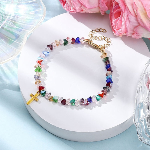 Legierung Kreuz Charm Armbänder