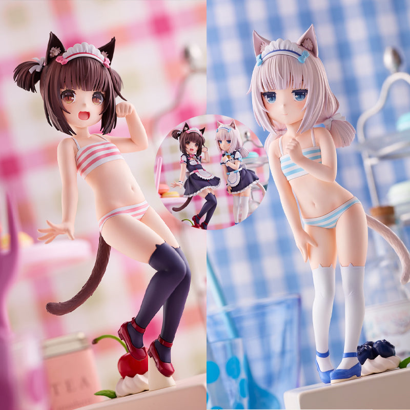 Movie Games Japanese Anime Figure NEKOPARA Chocola&Vanilla Pretty Kitty Style PVC Action Figure Kawaii Collectible Model Toys Ornaments Gift