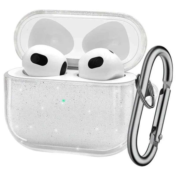 INS transparent headphone case for AirPods Pro second phone case sparkling transparent TPU suitable for AirPods 1 2 3 headphone charging cas