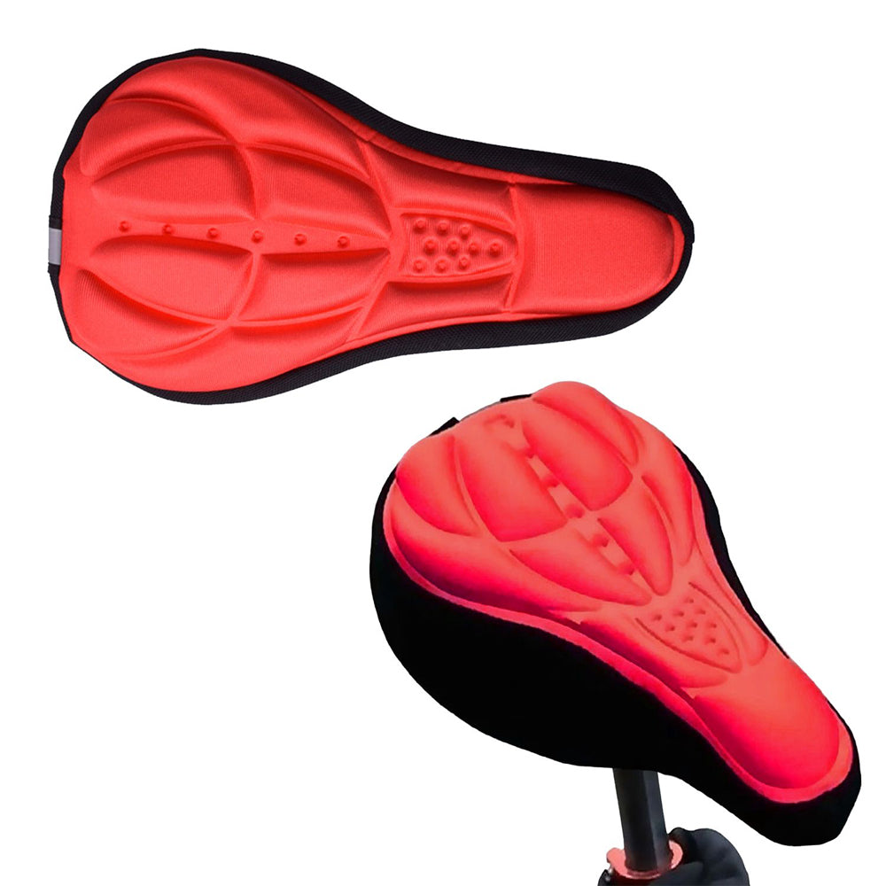 Comfort Cushion Gel Bike Seat Cover (2-Pack) - Red