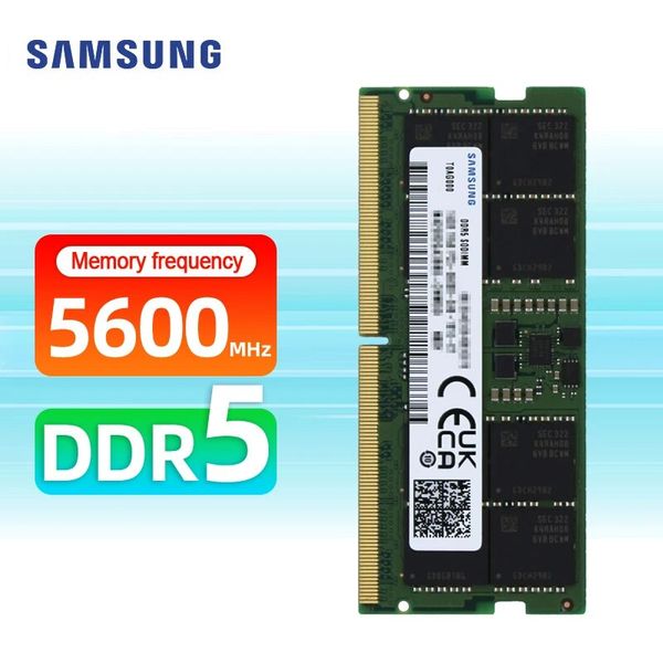 SAMSUNG DDR5 RAM 4800MHz 5600MHz SODIMM 16GB 32GB 1.1V 262-Pin Gaming Busines Home Laptop Notebook RAM Memory Module