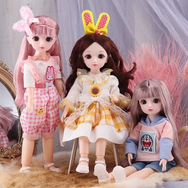 Dolls 12 inch 30cm Bjd anime doll and clothing for children and girls aged 4 to 16 doll house accessories ski hat headwear DIY toys for dres