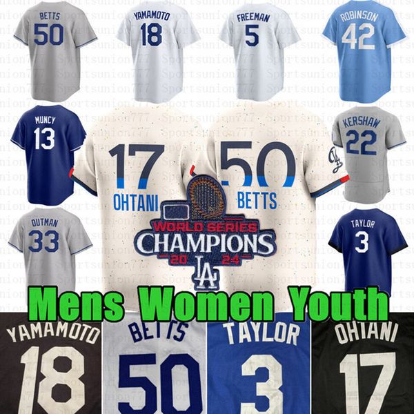 2024 Mens Women Youth Baseball Jersey Custom Blue White Black