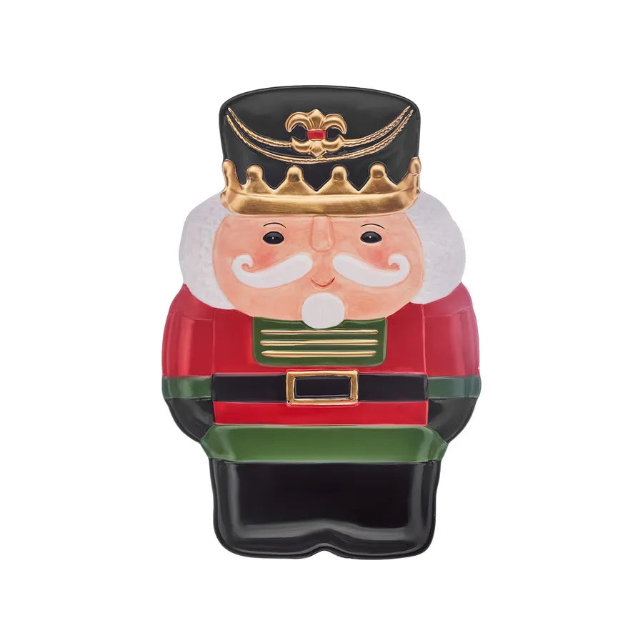 Karaca New Year Christmas Nutcracker Decorative Plate, 23cm, Multi