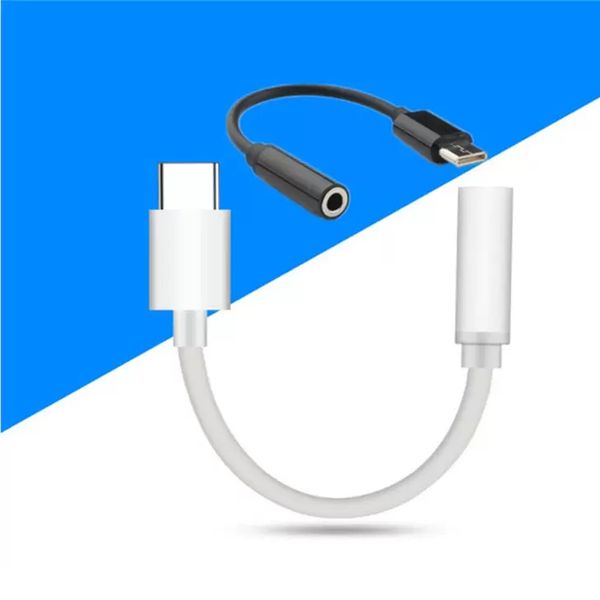New Type C to 3.5 Jack Earphone Cable USB C to 3.5mm AUX Headphones Adapter For Huawei Xiaomi Samsung