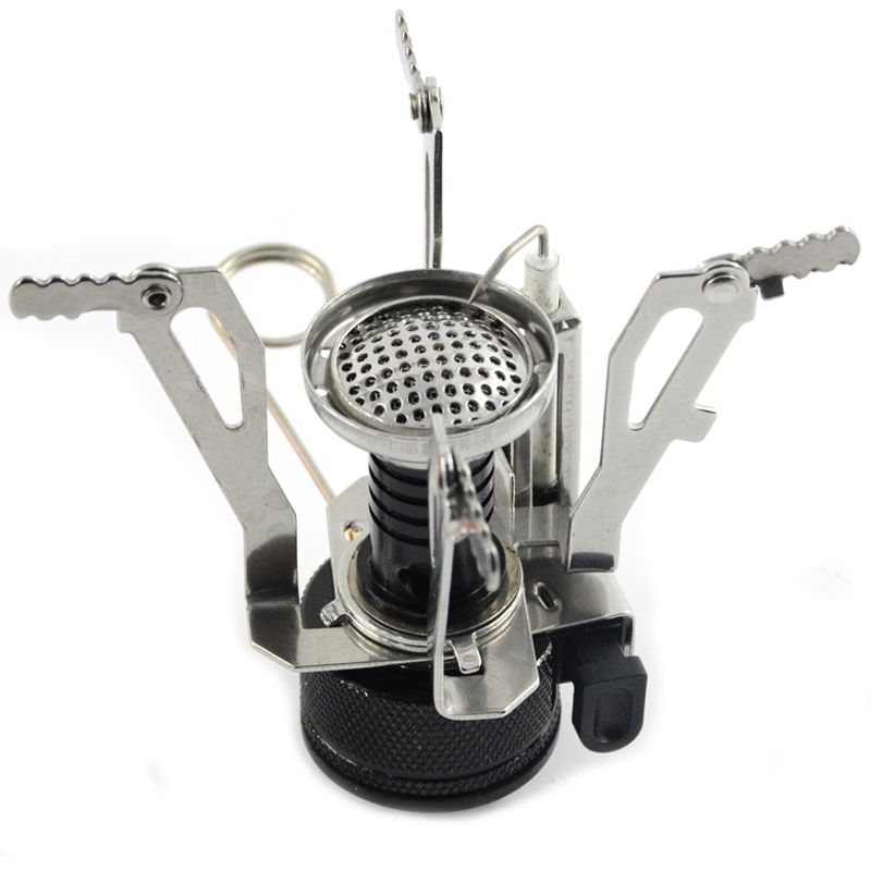 Outdoor hiking portable Backpacking Camping Gas Stove Windproof Mini Gas Cooker