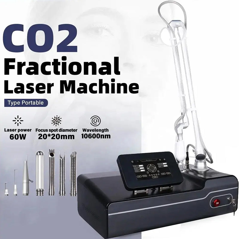 High Quality 60W CO2 Laser Skin Resurfacing Stretch Mark Scar Removal Acne Treatment Wirnkle Removal Co2 Fractional Laser Facial Skin Rejuvenation M