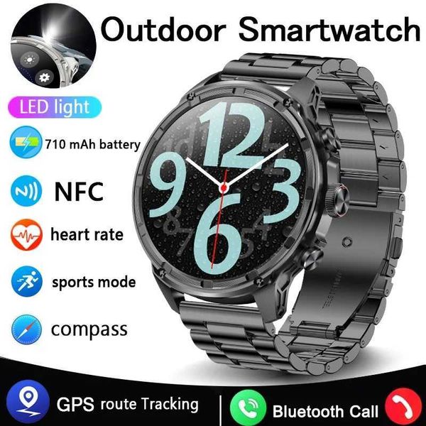 Smartwatch 2024 New Mens Outdoor Sports Smartwatch For 1.85 Inch HD Call Smartwatch GPS NFC Waterproof Smart Watch Z241026