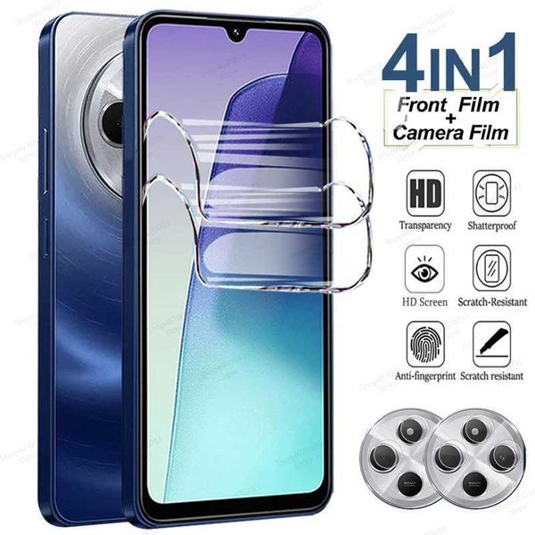 Cell Phone Screen Protectors 4IN1 Soft Hydrogel Film For Redmi 14C 13 13C 12 12C A1 A2 Plus A3 Turbo 3 Screen Protector Redmi 10C 10A 10 9T