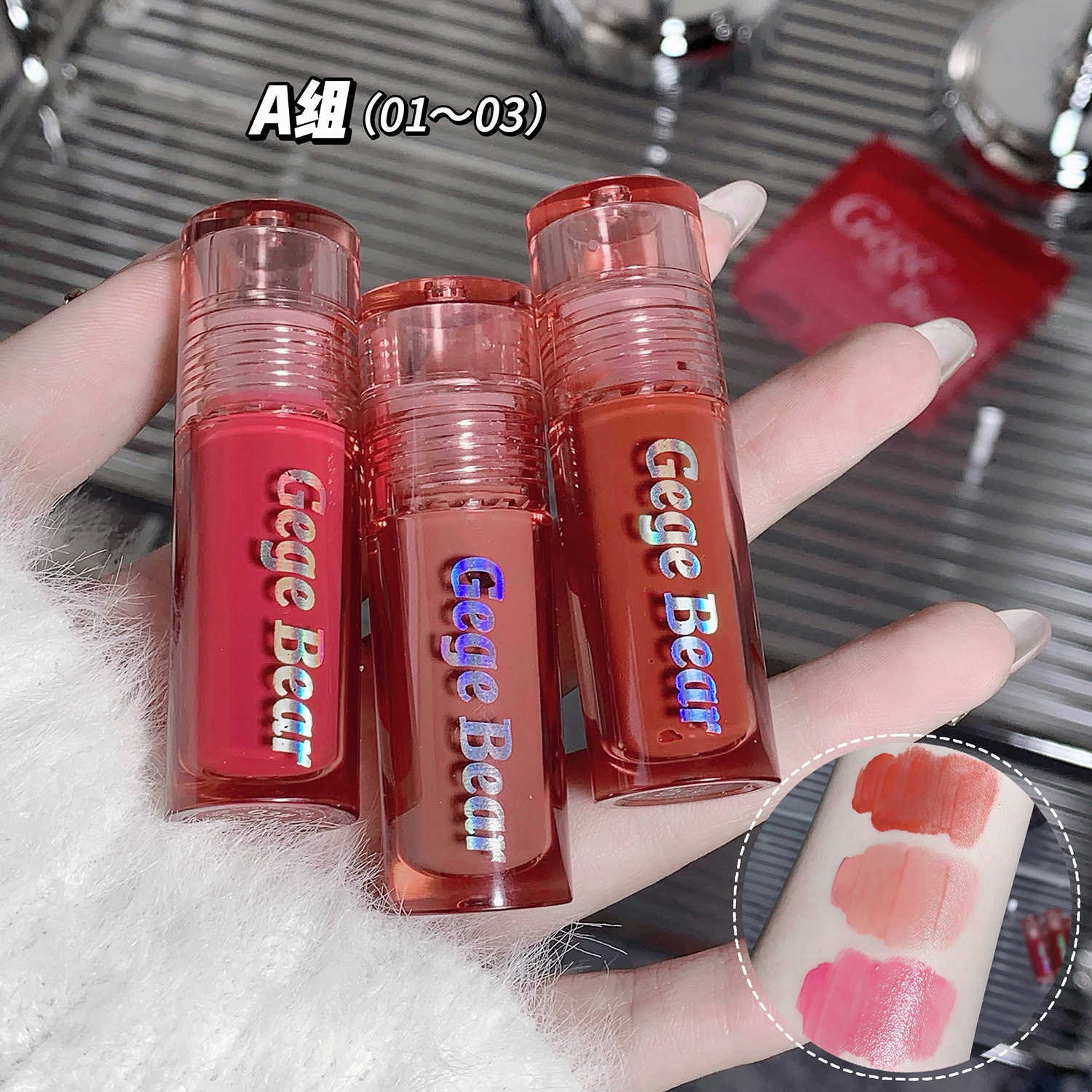 Lip gloss set box - Water-glow mirror-like glass effect - Autumn-Winter moisturizing lip color - Long-lasting and not prone to fading - Suitable for