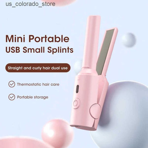 Electric Hair Brushes Portable Wireless Electric Hair Brushes Heating Straight Curly Negative Ion Hot Straightener Comb USB Plug in Home Tra