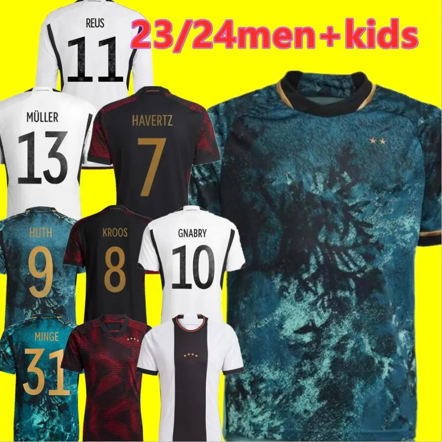 Germany Soccer Jersey 2024 World Cup - Hummels Kroos Gnabry Werner Draxler Reus Muller Gotze Kit Men-Women-Youth Fan Player Version