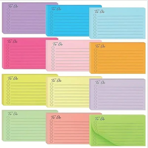 Durable Rectangle Color Stickies Notebook Perfect for Office Organization
