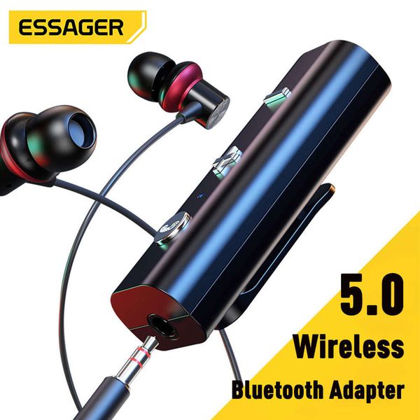 Essager Adapter 5.0 Wireless Receiver 3.5mm Jack Earphone Aux Bluetooth Transmitter Audio For Headphone