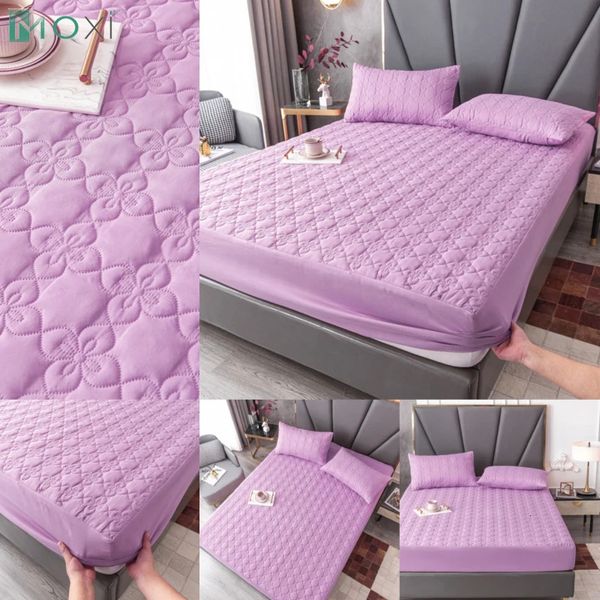 Waterproof Quilted Mattress Cover Raw Cotton Anti-bacterial Bed Pad Protector Cover Customized Bed Cover Not Included Pillowcase 250113