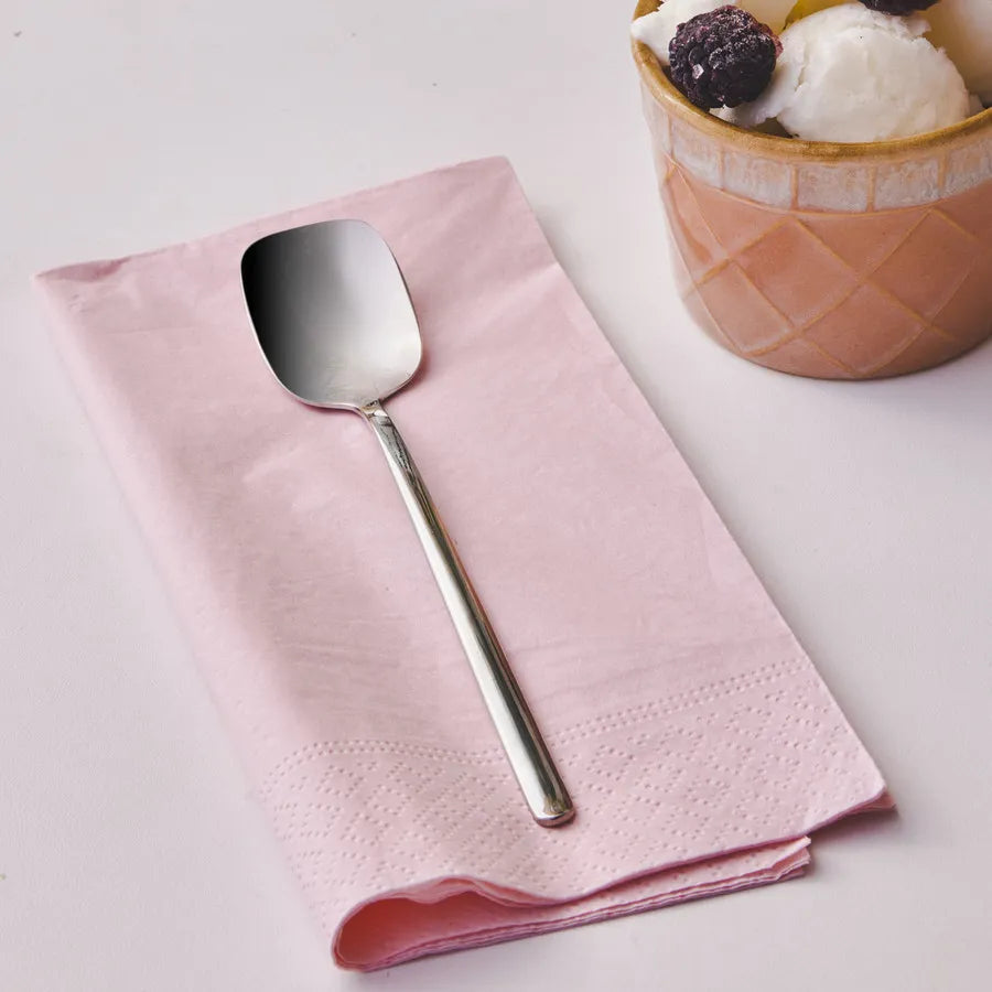 Karaca Bead Stainless Steel Ice Cream Spoon, 16cm, Silver