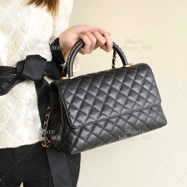 Designer Calfskin Shoulder Bag with Mirror Detail - Luxurious Women&#039;s Tote & Crossbody Handbag, 28cm Size, Includes Box (C026)