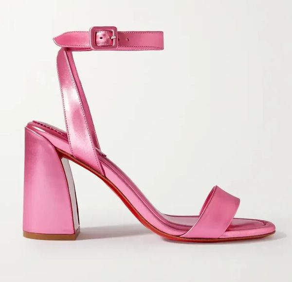 Wholesale Luxury designer women sandals Wedding pumps Miss Dress Shoes Miss sab sling back sandal Chunky Heel block heels Sabina open toe 35