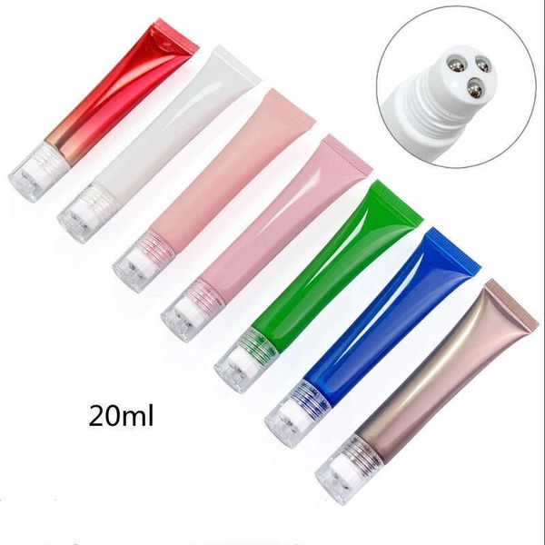 Empty Eye Cream Roll Roller Ball Skin Care Cosmetic Hose Perfume Liquid Container Refillable Bottle Squeeze Soft Tube