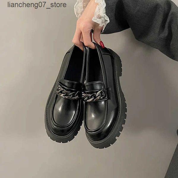 Sapatos casuais 2024womens Soxers Spring British Style Slip na plataforma Mary Jane Shoes Woman Janese JK Uniformes Lolita Sapatos Mulheres