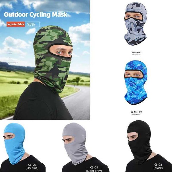 Outdoor bicycle face mask motorcycle facial sports riding face mask summer rotating sun neck Scraf riding face hat W241029