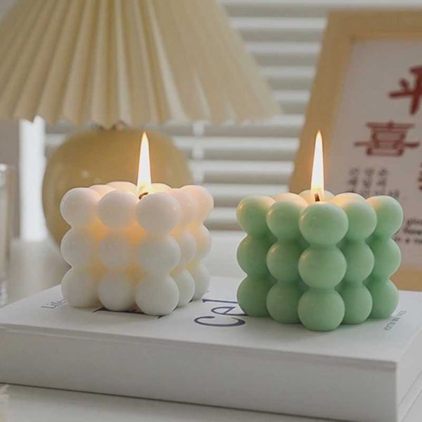Scented Candle Big Cube Bubble Candles Soy Wax Aroma Scented Candles Home Decorations Birthday Gift Modern StylishXJ241207