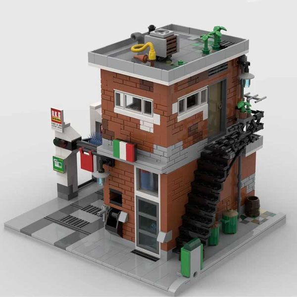 Blocks 1109PCS City Hot Selling Street View Moc Modular Speed Champing car wash Building model DIY creative ideas Child Toy Gift Blocks H241