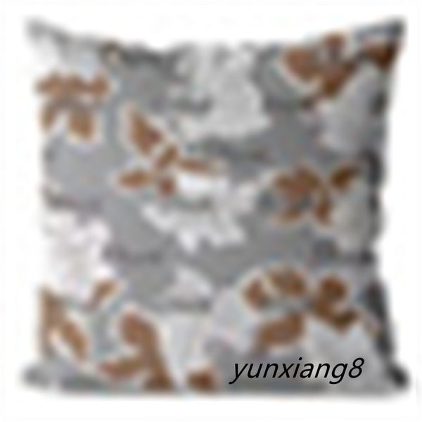Designer throws classic letter printed home cover, simple sofa decoration pad, 45-45cm core, detachable pillowcase