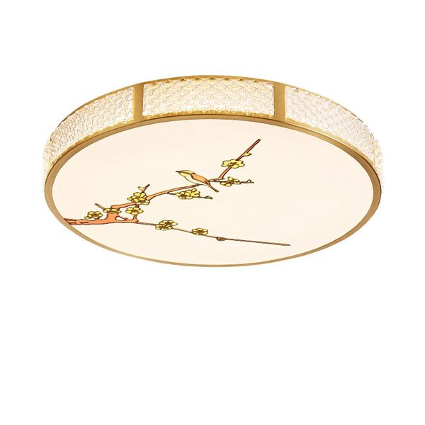 LED Copper Bedroom Ceiling Light Ultra-thin Brass Living Room Corridor Hallway Balcony Ceiling Lighting Lamps