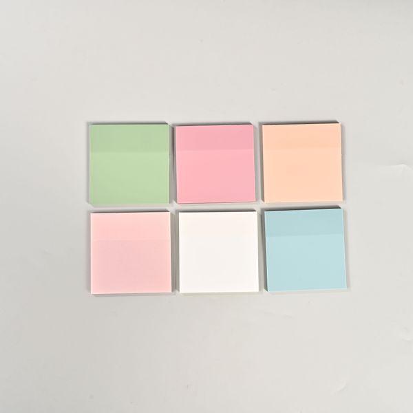 6 colors and 6 notebooks PET sticky notes