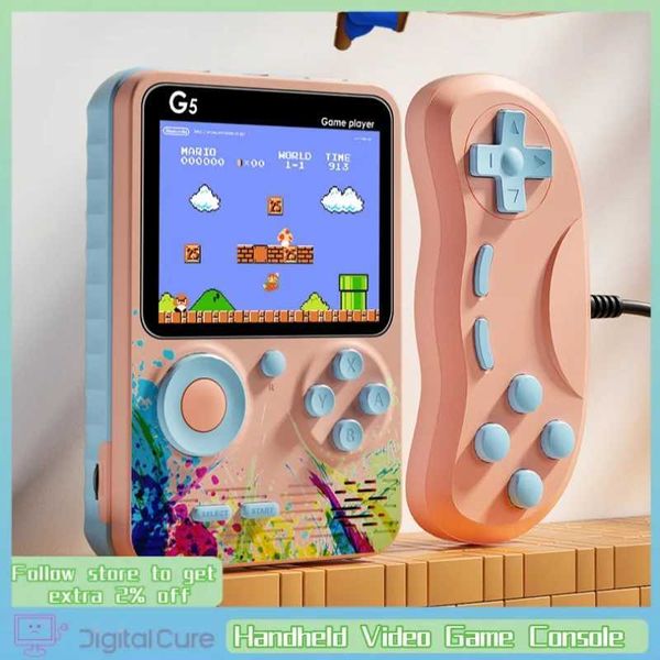 2024 Retro Portable Mini Handheld Video Game Console 8 Bit 3.0 Inch Lcd Color Kids Game Player Built In 500 Games Kid Xmas GiftC250212