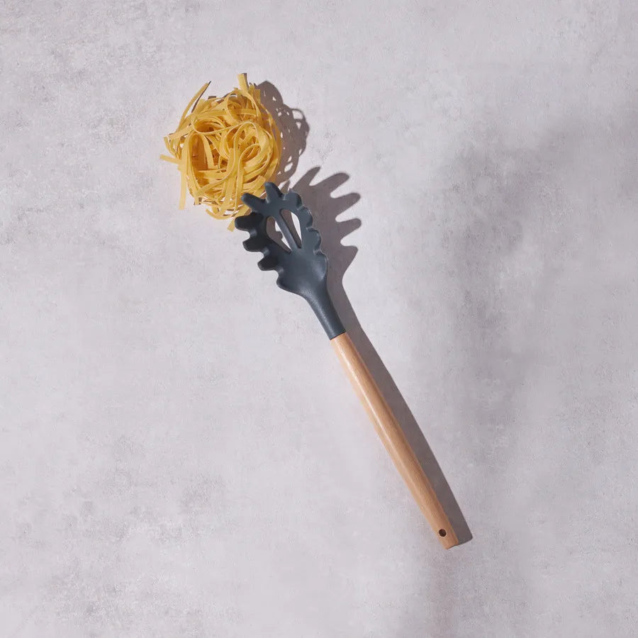 Karaca Woodline Pasta Spoon, 30cm, Wood Multi