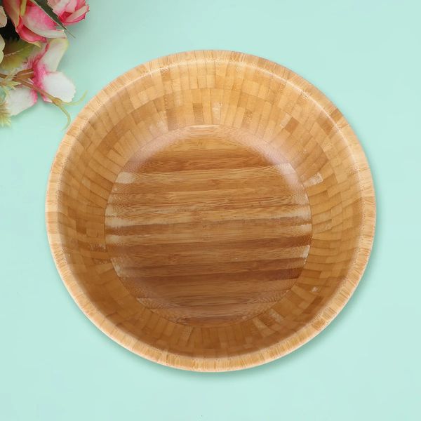 Bowl Bowls Serving Wooden Salad Wood Cereal Bamboo Fruits Japanese Fruit Large Snack Soup Salads Pasta Rice Tableware Snacks 240808