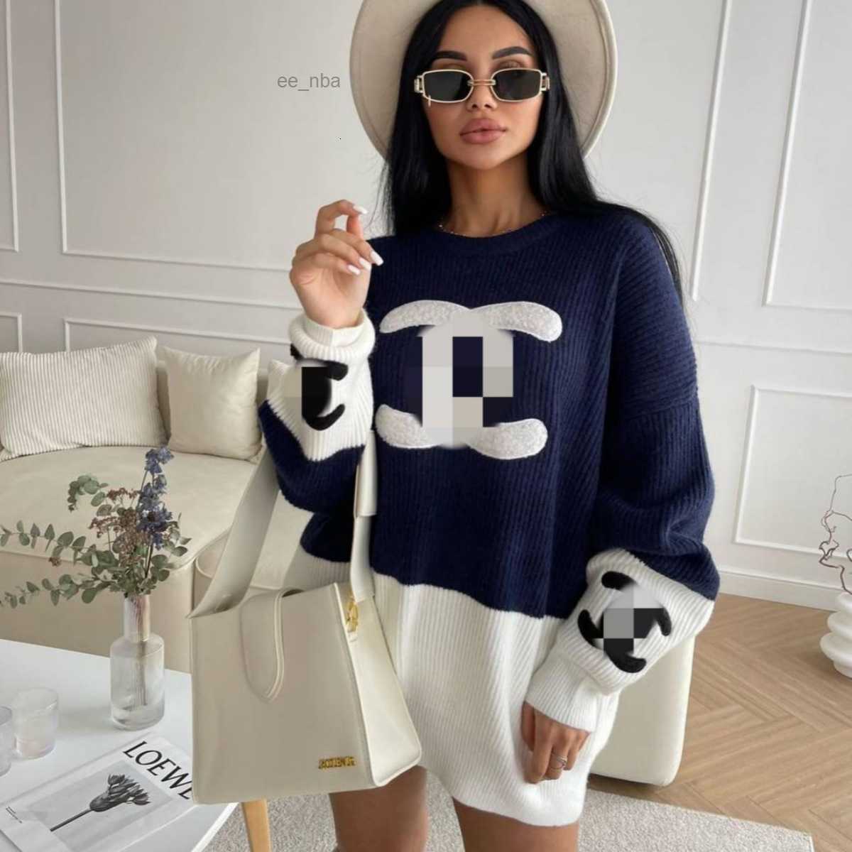 Woolen Sweaters Women Casual Oversized Knitted Sweater Dresses Warm Outerwear Free Ship