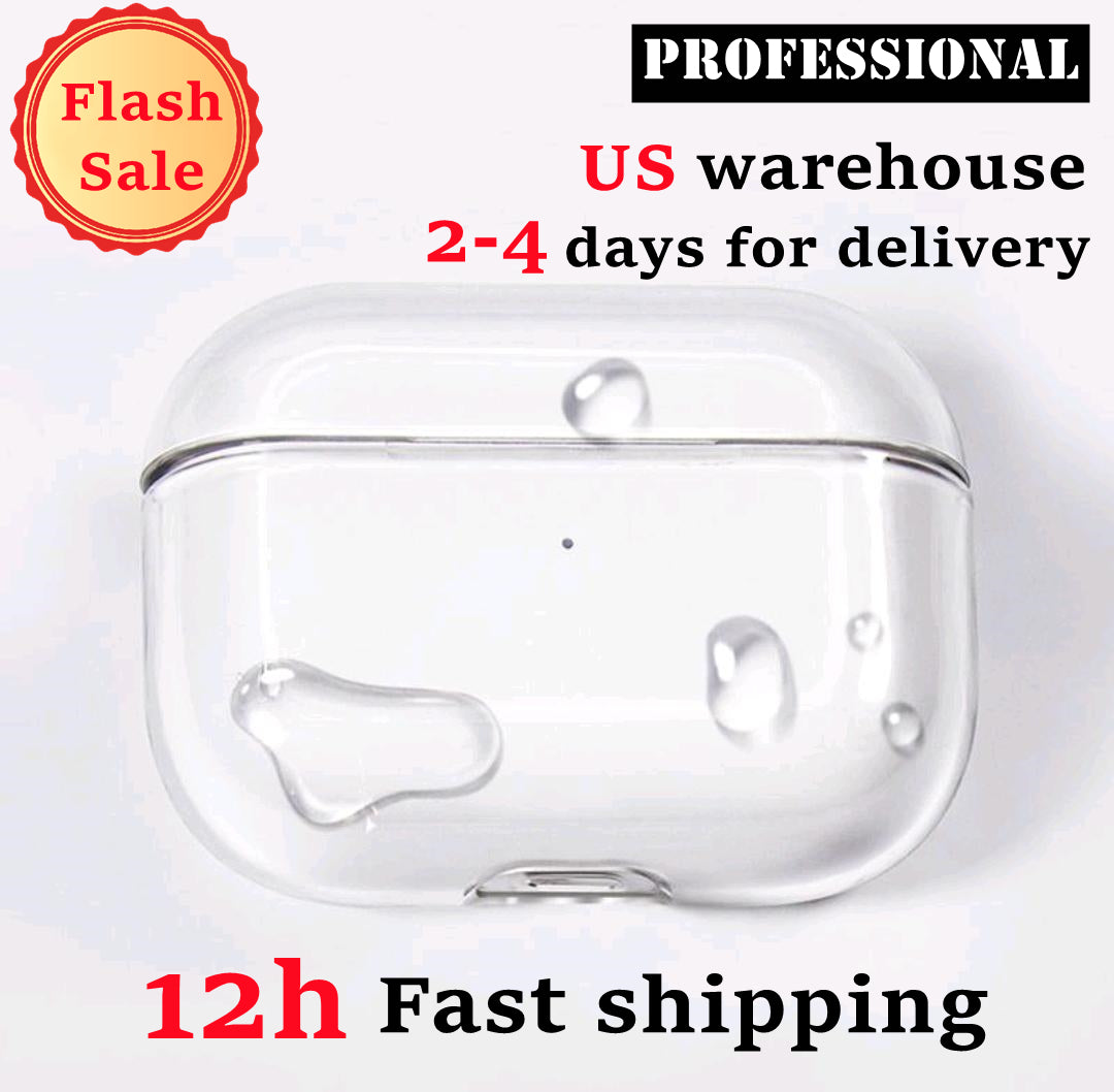 USA Stock For Airpods pro 2 2nd generation airpod 3 max Headphone Accessories Solid TPU Protective Earphone Cover Wireless Charging Shockproof Case