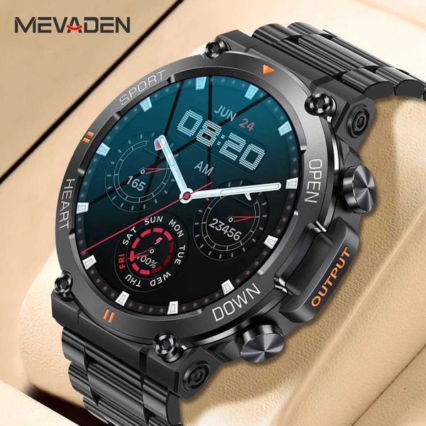 MEVADEN 1.39-inch high-definition wireless connections call smartwatch mens sports fitness tracker heart monitor 400mAh Android iOS MD56 sma