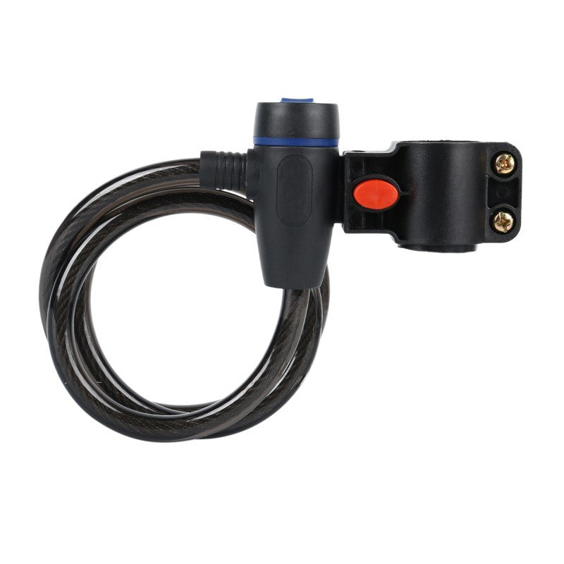 TEMU Anti-theft Bicycle Steel - Fit For Mountain-road Bikes, Durable Blue Accents, Prevents Theft During Outdoor Cycling, Bike Lock, Sturdy