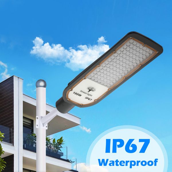 100W 150W 200W LED Street Lights AC85-265V Outdoor Floodlight Spotlight IP67 Waterproof Garden Road Pathway Spot Light