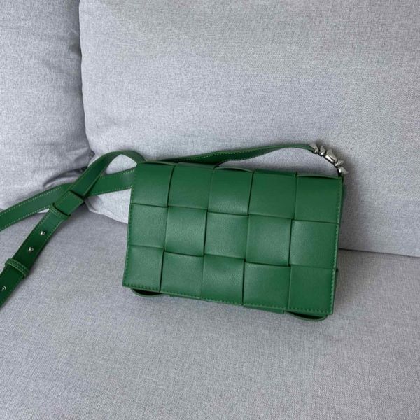 Designer Classic woven square leather cowhide material silver pendant fashionable exquisite fresh refined simple and beautiful 15 candy colo