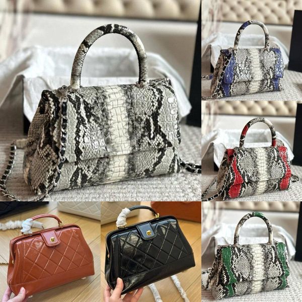 with box New Bags Women&#039;s Casual Designer Wedding Date Leather Handbag Letter Metal Triangle Shoulder Bag Street Shopping Messenger Bac