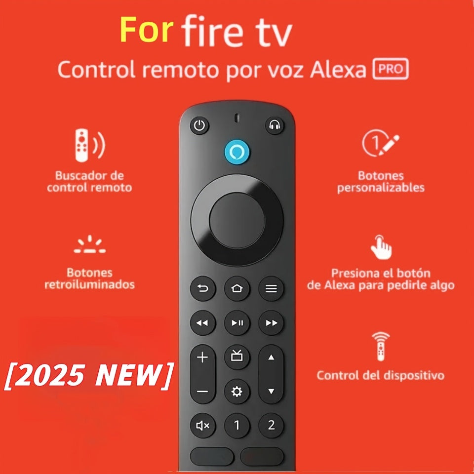 TEMU [2025 New Remote] Alexa Voice Remote Control, Support , Smart Speaker, Projector, Smart Home, Portable Remote Control, Small And , Compatible