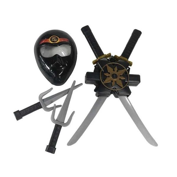 Sword Toy Ninja Series Japanese Knife Halloween Three Pieces Of Plastic Samurai Outdoor Game Toys Role Playing Set Props For Boy Y240821