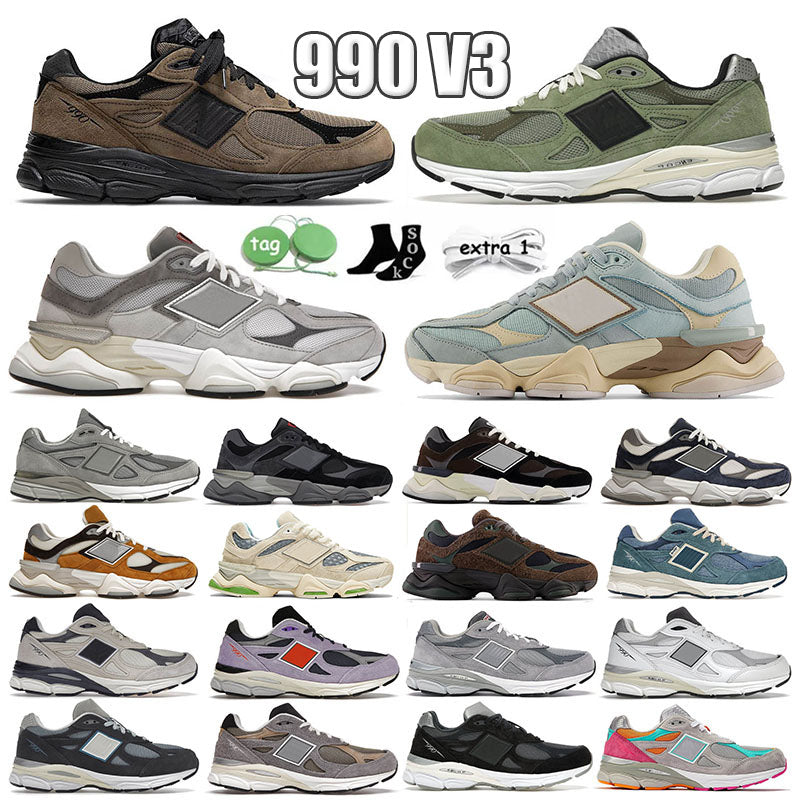 990v3 Athletic Running Shoes 990 v3 Mens Women JJJJound Olive Grey Black White 9060 Sea Salt Natural Indigo Elephant Skin Trainers Sneakers Outdoor