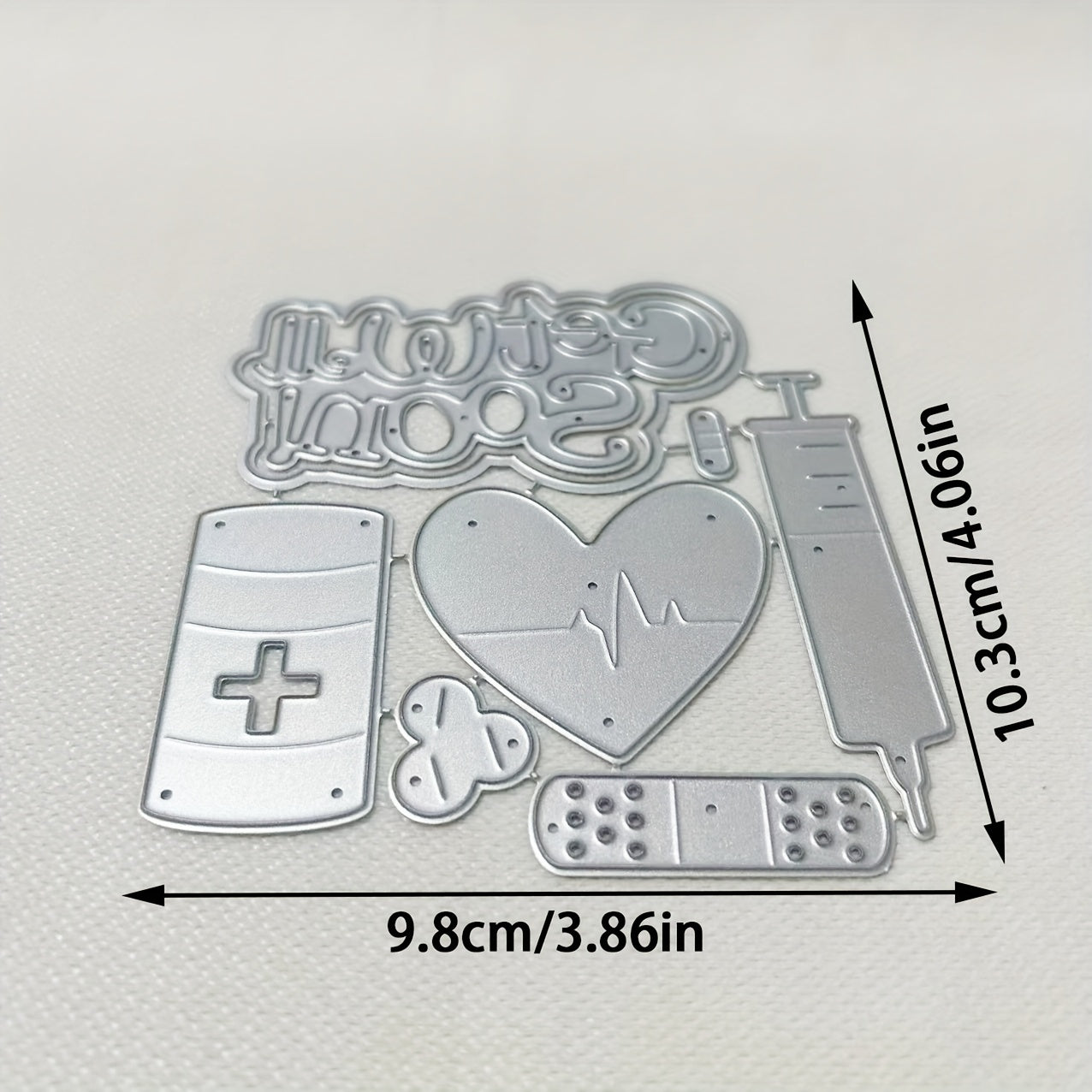 TEMU 1pc Metal Die Cut, Diy Scrapbooking Embossing Stencil, Handmade Greeting Card Making Metal Cutting Dies, Gift Card Making Tools