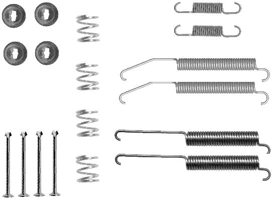 Accessory Kit, brake shoes TEXTAR 97031400