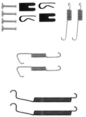 Accessory Kit, brake shoes TEXTAR 97033500