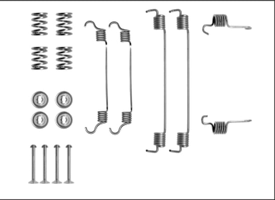 Accessory Kit, brake shoes TEXTAR 97040800