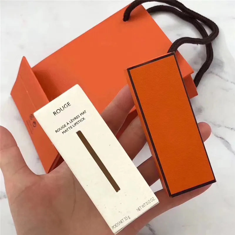 In Stock High Quality Brand Satin lipstick Matte lipstick Made in Italy 3.5g Rouge a Levres Mat 14 Color Lip Balm With Handbag Fast Delivery